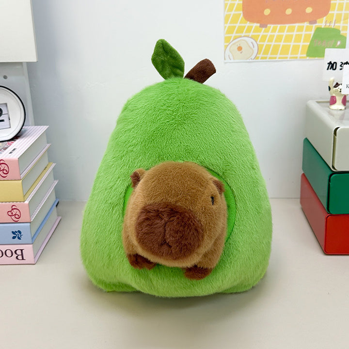 Plush Animal Backpack with Avocado Design Stornfield