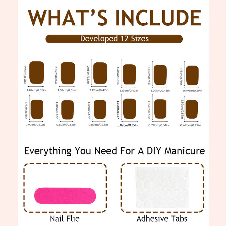 Artificial nail set with sparkling glitter and delicate designs Stornfield