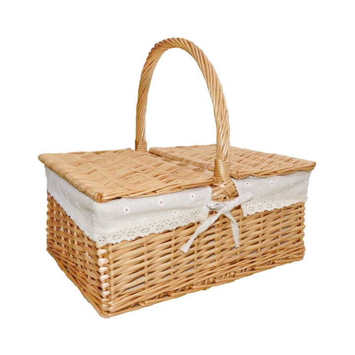 Ladies Woven Basket with Decorative Insert Stornfield