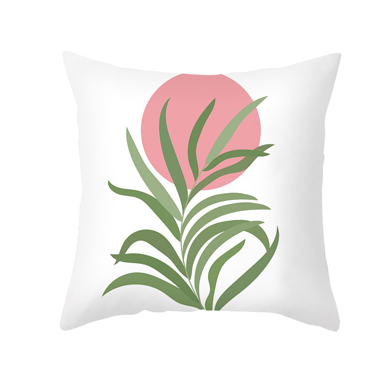Botanical Minimalist Cotton Throw Pillow Cover