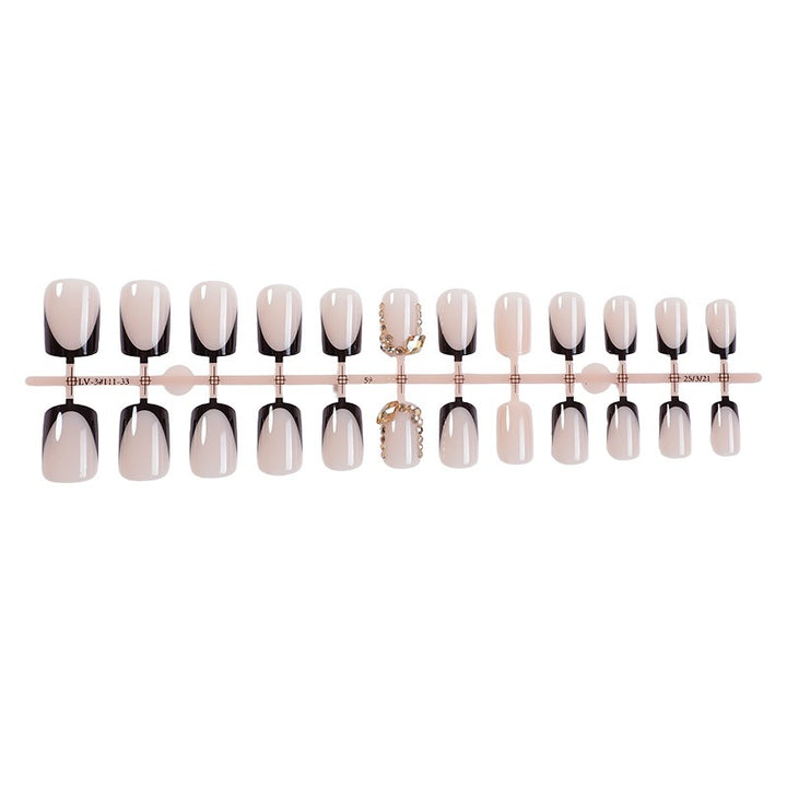 Nail set with an elegant gradient and glitter accents Stornfield