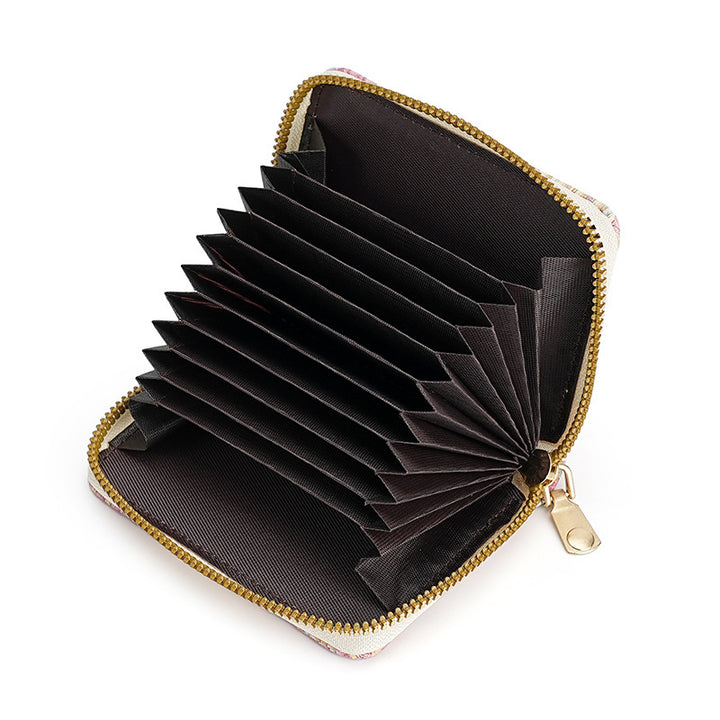 ven Texture Zip-Around Wallet