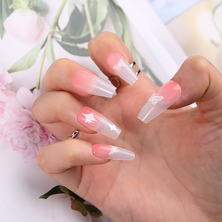 Artificial nail set with unique patterns Stornfield