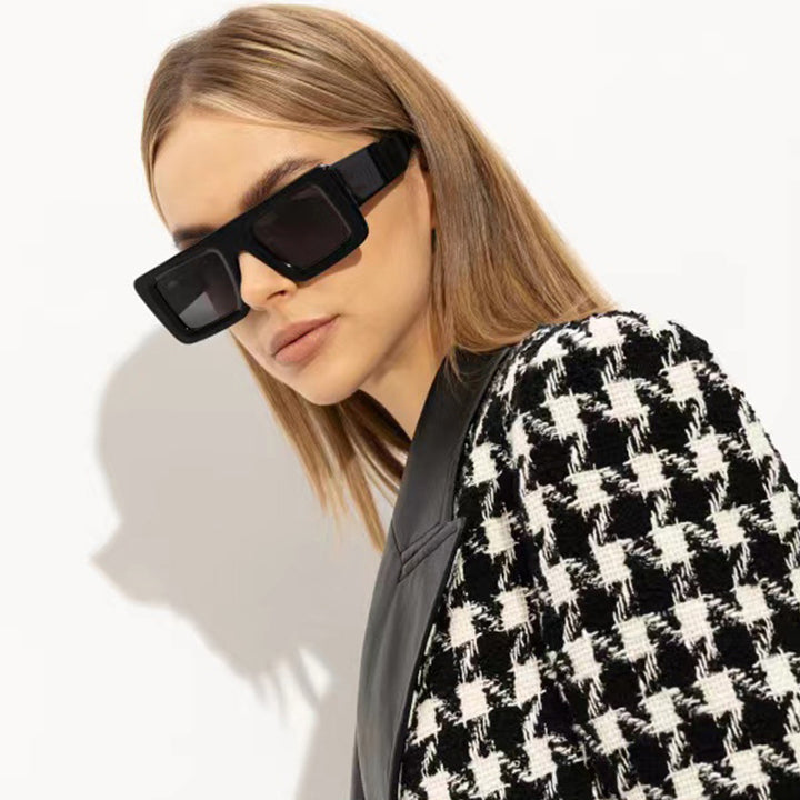 Women's Fashion Square Sunglasses with Extra Wide Frame Stornfield