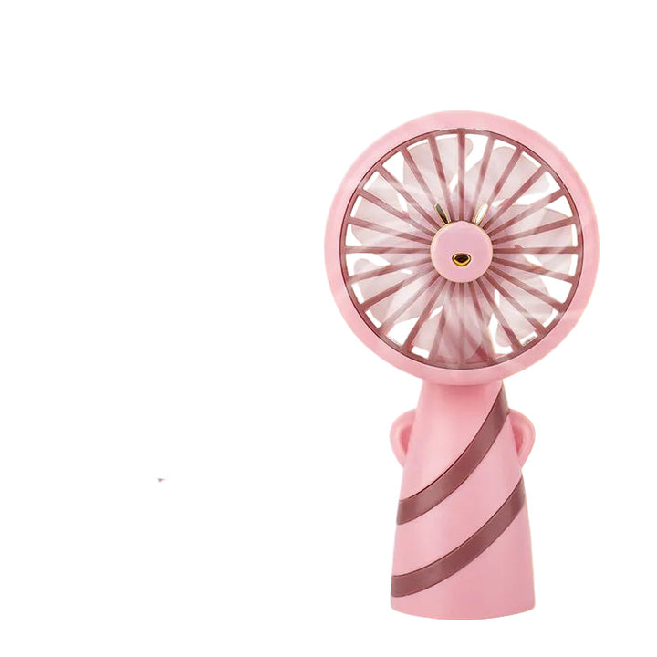 Women's Portable Mini Hand Fan with Animal Ears and USB Charging Function Stornfield