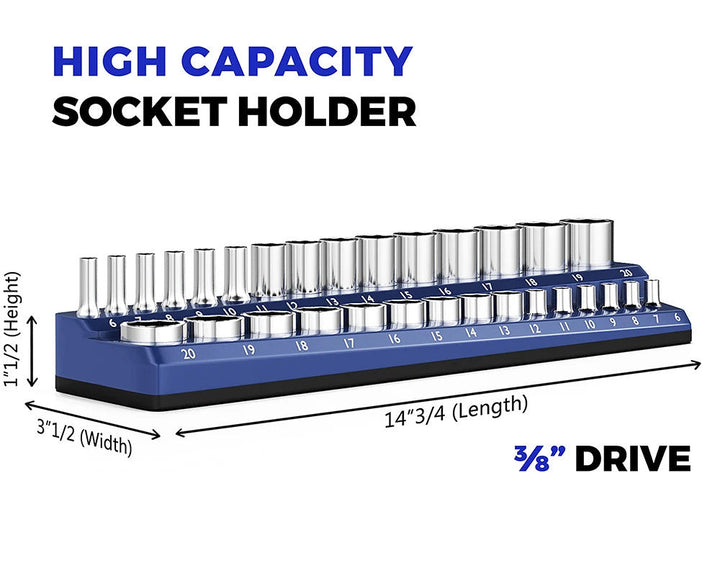Heavy-Duty Magnetic Socket Organizer Stornfield