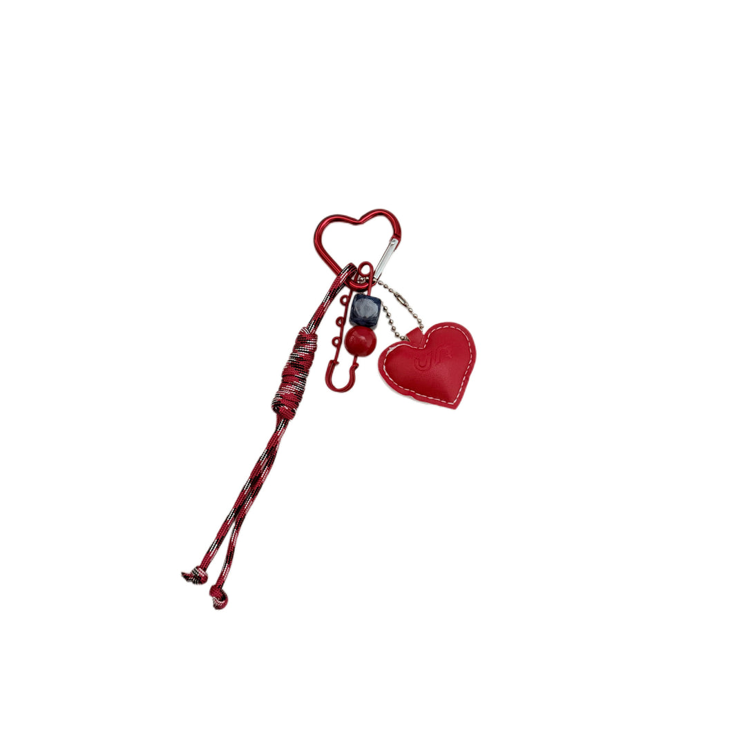 Heart-Shaped Leather Keychain Stornfield