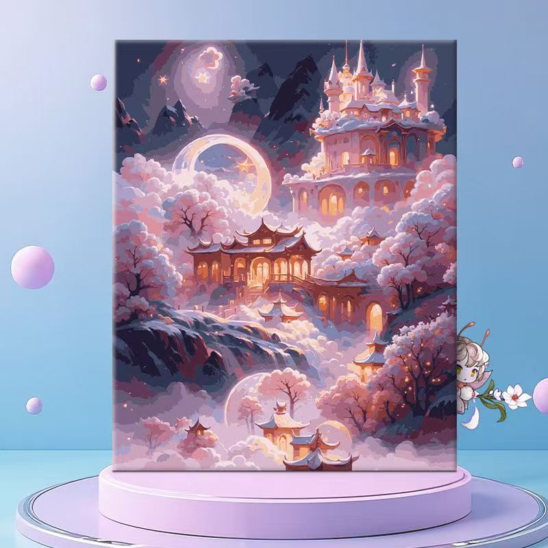 Whimsical Floral Fantasy Canvas Wall Art Stornfield