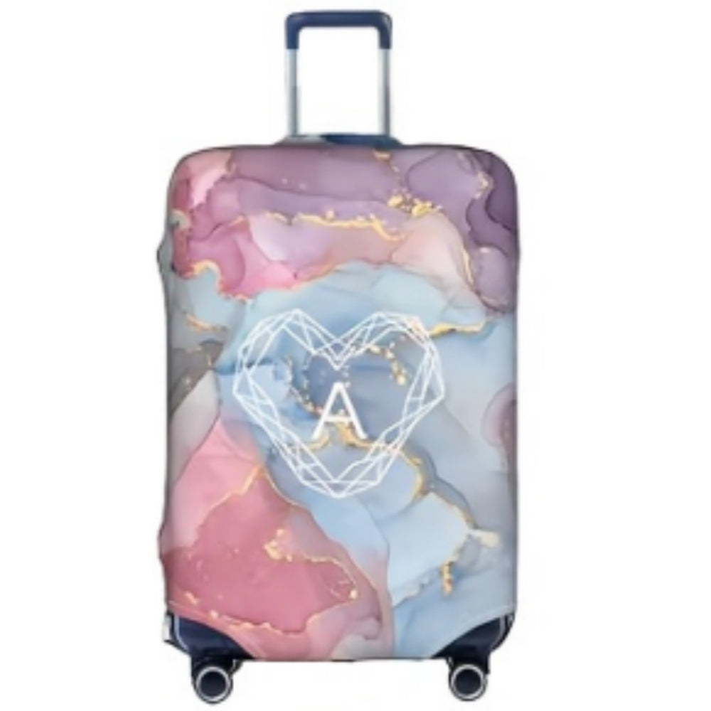 Women's Hard Shell Suitcase with Elegant Marble Pattern Stornfield