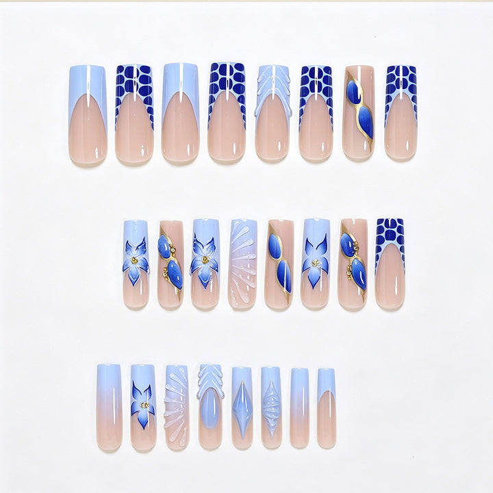 Artistic Long Acrylic Nail Design Stornfield