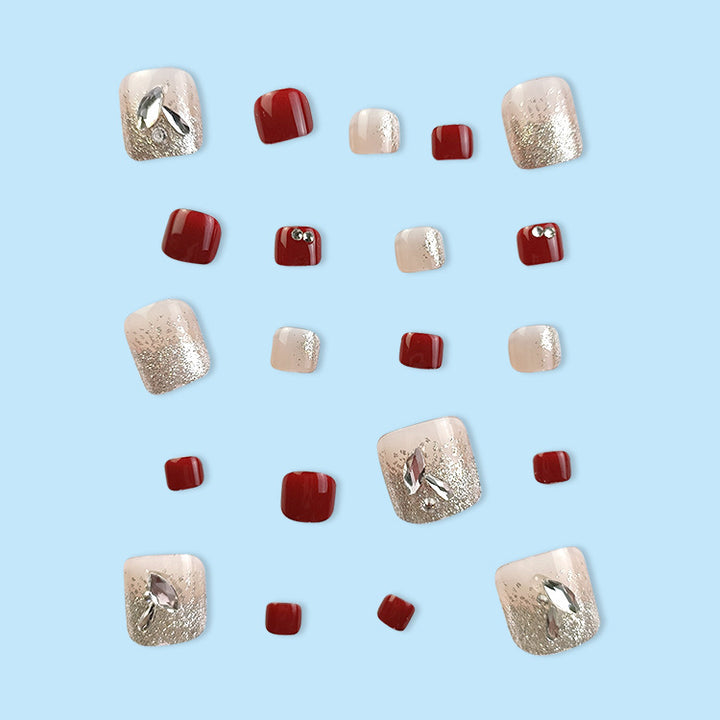 Nail art set with glamorous glitter accents Stornfield