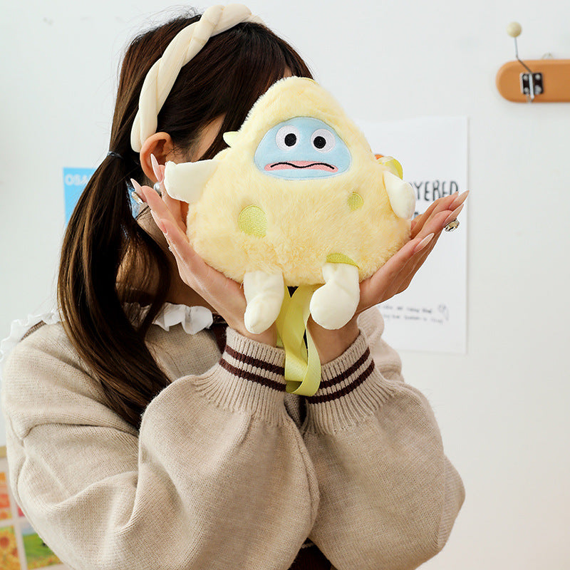 Cute Plush Character Crossbody Bag