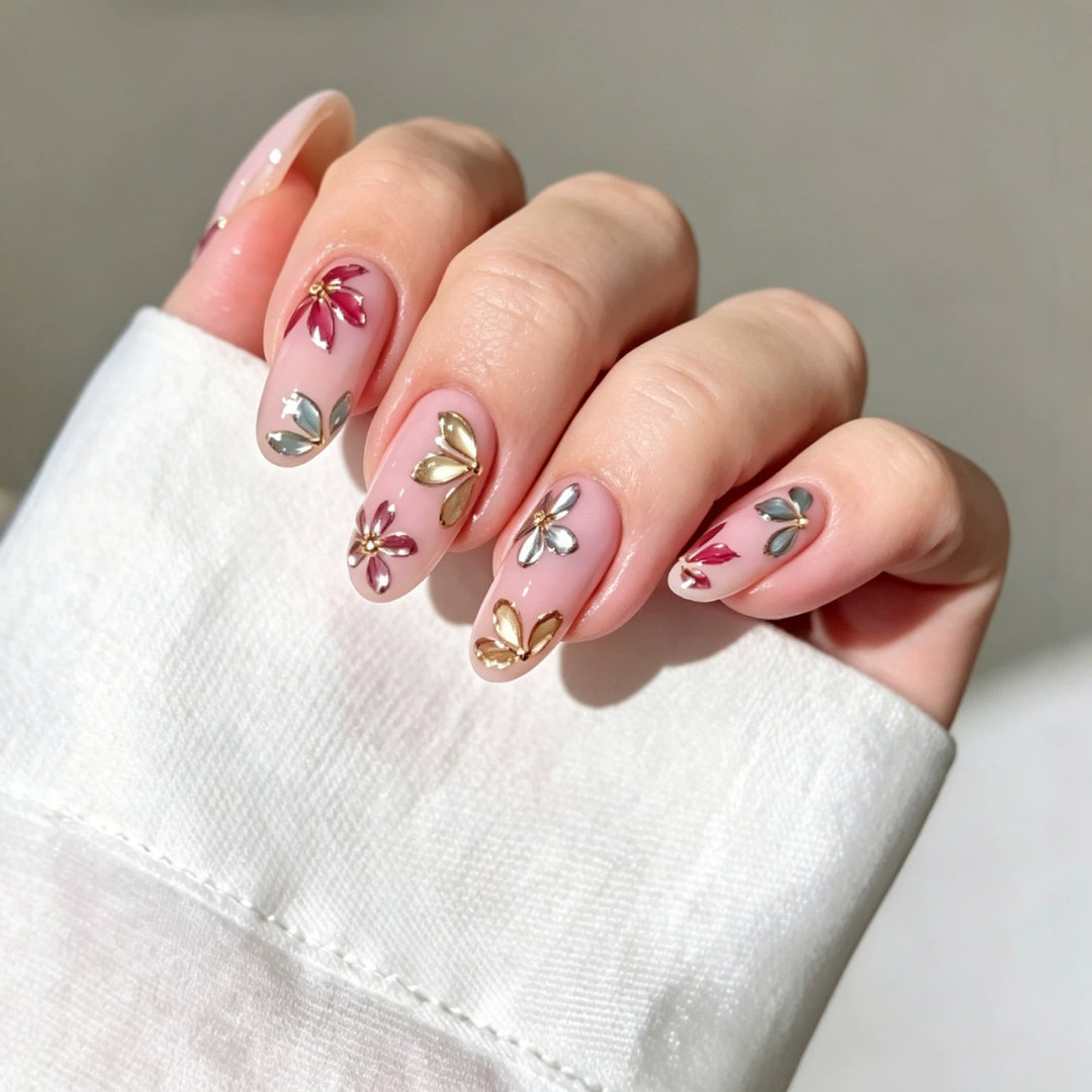 Floral Decorative Nail Enhancements Stornfield