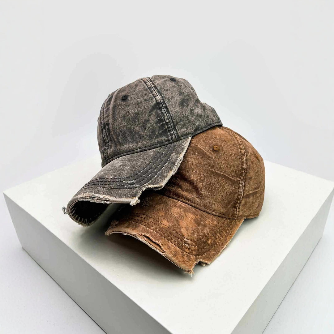 Men's Distressed Denim Baseball Hat Stornfield