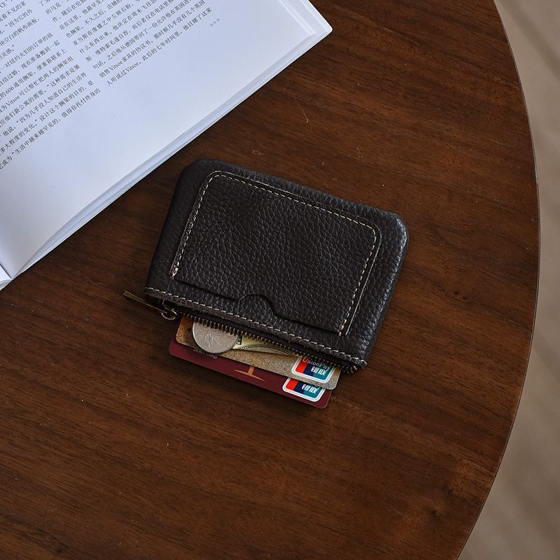 Textured Leather Card Holder Stornfield