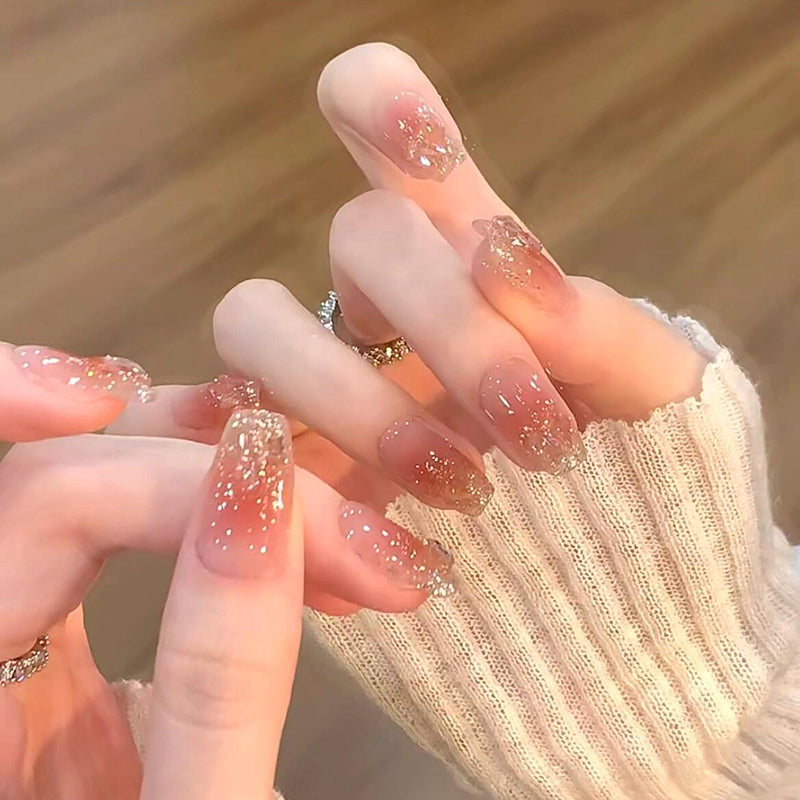 Decorative Ombre Press-On Nails Stornfield