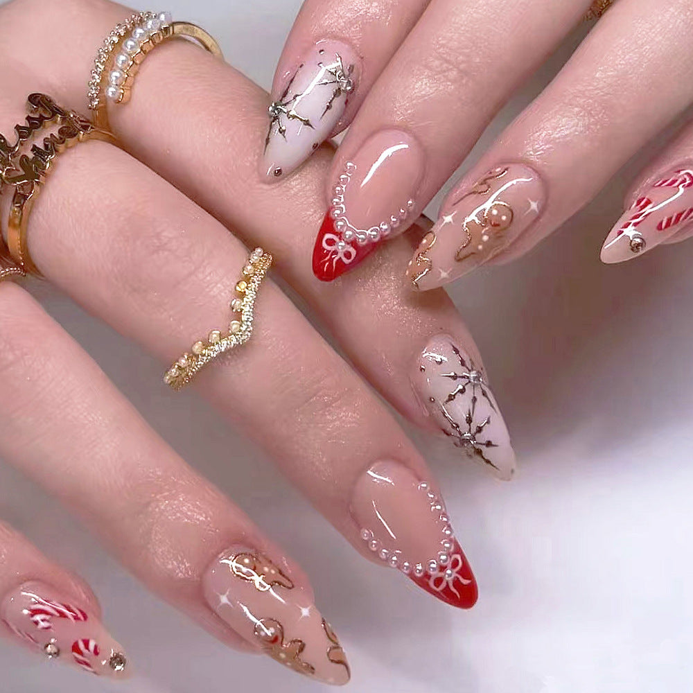 Elegant Artificial Nail Collection with Luxurious Accents Stornfield