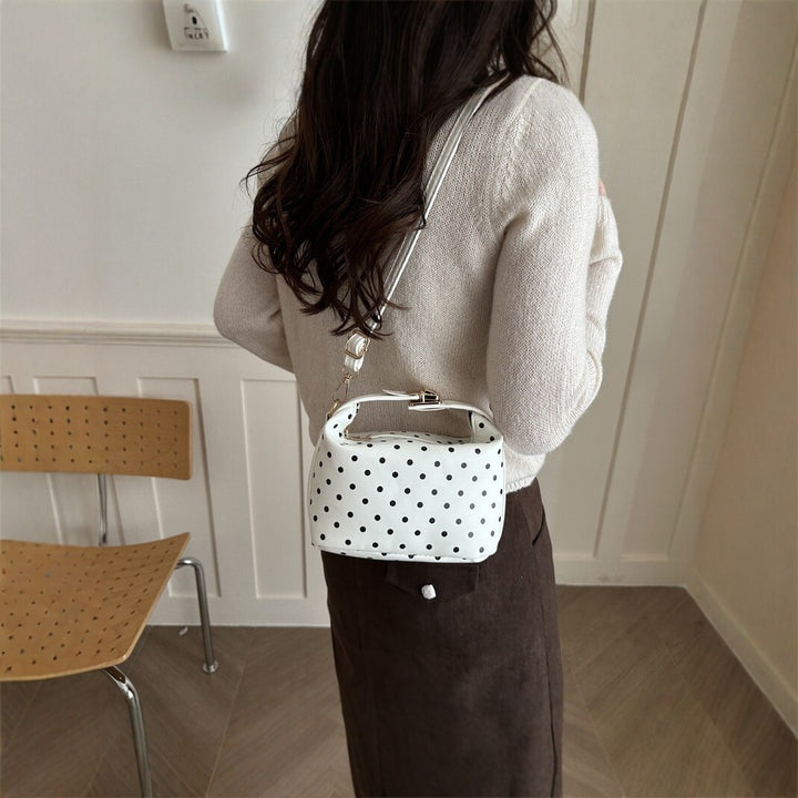 Polka Dot Handheld Satchel Bag