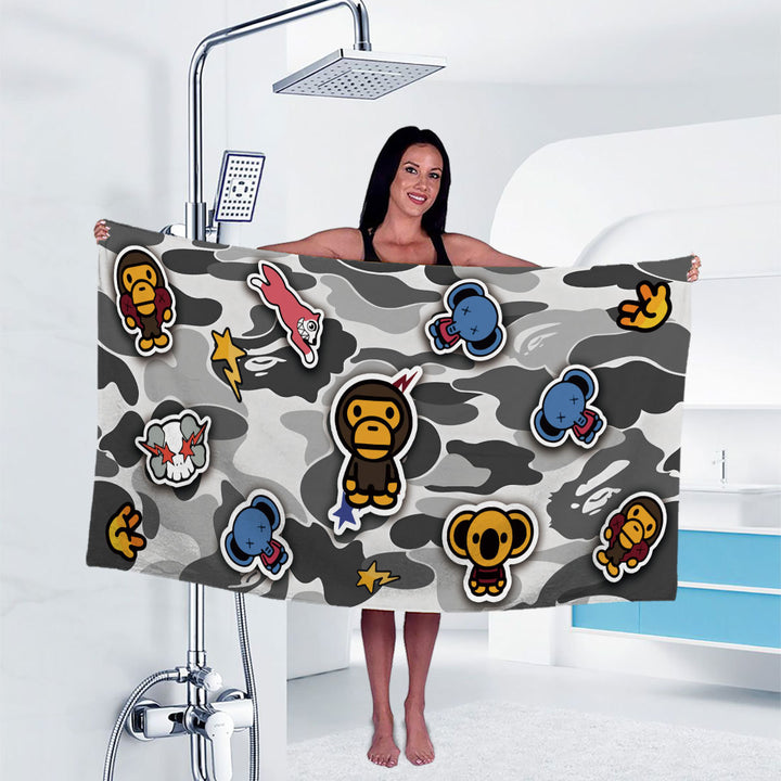 Artistic Cartoon-Themed Shower Curtain Stornfield