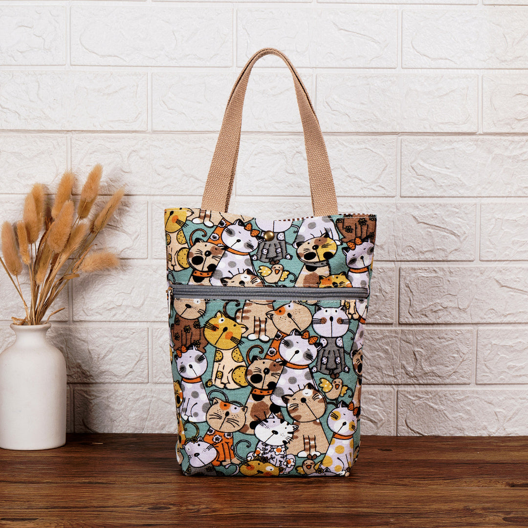 Cat Print Insulated Lunch Bag Stornfield