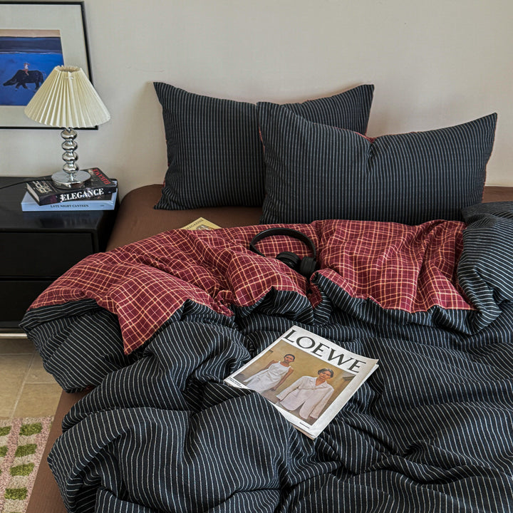 Modern Striped Duvet Cover Set