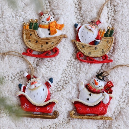 Decorative Santa Claus Sleigh Decoration Stornfield