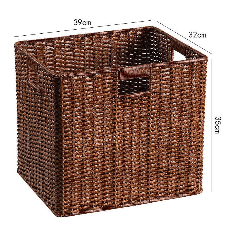 Large Woven Storage Bin with Ergonomic Cutout Handles Stornfield