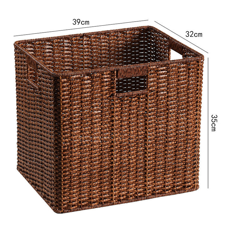 Large Woven Storage Bin with Ergonomic Cutout Handles Stornfield