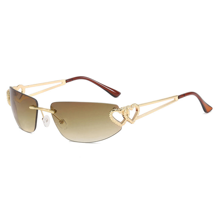 Women's Cat-Eye Sunglasses with Unique Heart Design and Protective UV Filter Stornfield