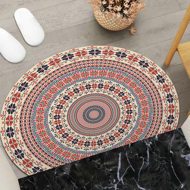 Round Geometric Area Mat Stornfield