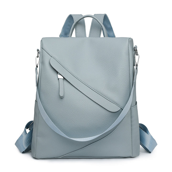 Chic Textured Leather Backpack Stornfield