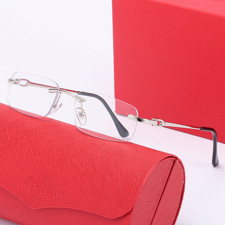 Women's elegant half-frame glasses with comfortable nose pads Stornfield