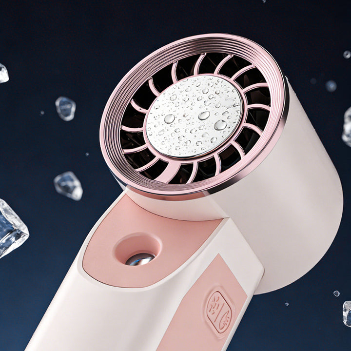 Unisex portable ultrasonic facial spray and mini fan with USB charging function Stornfield