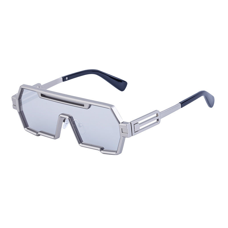 Women's fashionable sunglasses in a futuristic design with a wide frame Stornfield