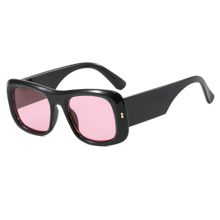 Women's square sunglasses with reflective protective lenses and modern frame construction Stornfield