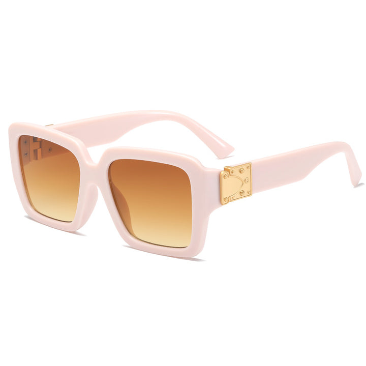 Women's oversized fashionable sunglasses with luxurious metal accents Stornfield