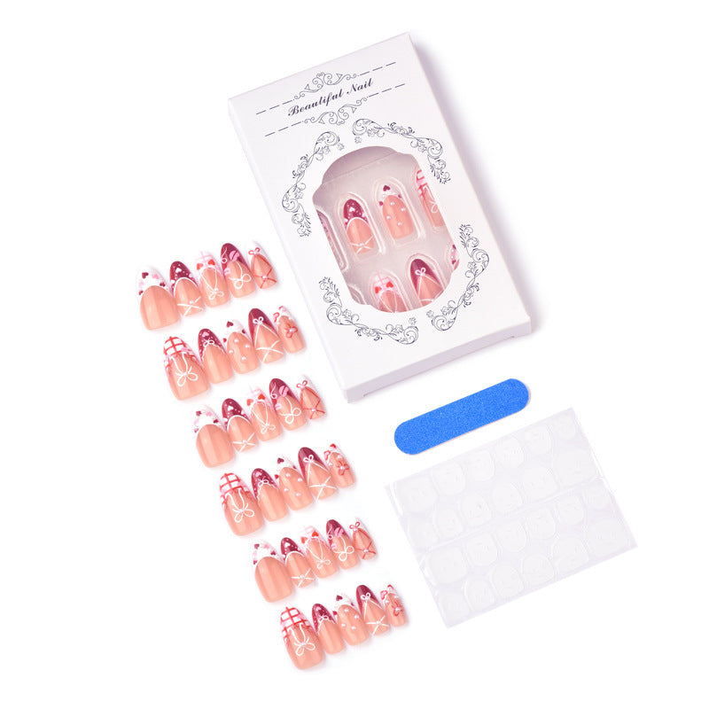 Decorative artificial nails in romantic design Stornfield