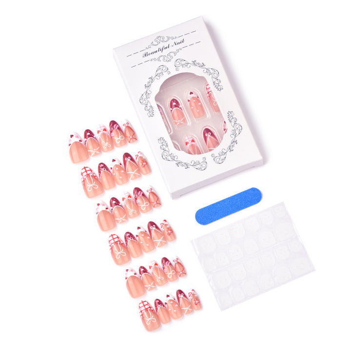 Decorative artificial nails in romantic design Stornfield