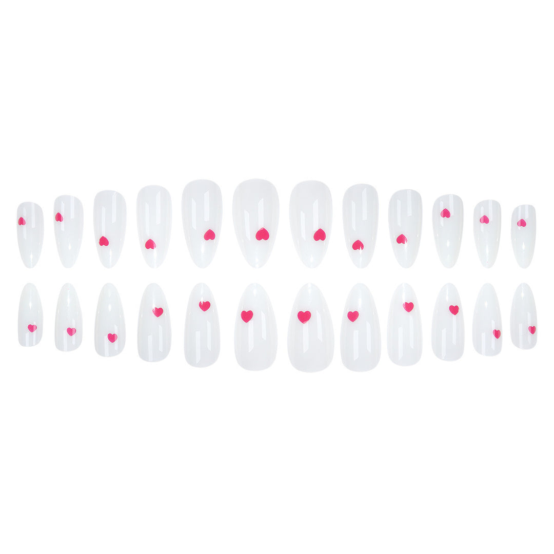 Heart-Detail Press-On Nails Stornfield