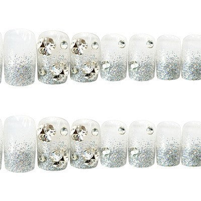 Rhinestone-Embellished Press-On Nail Art Stornfield