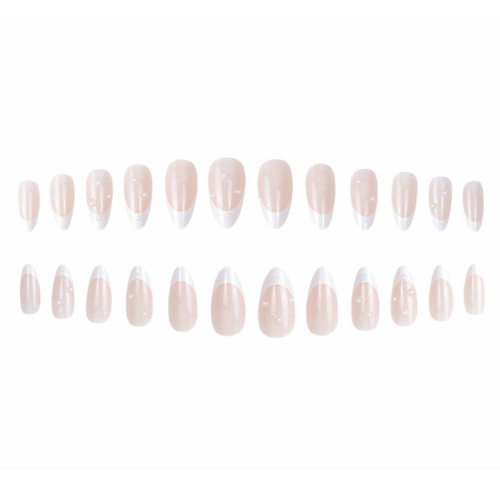 Elegant French Tip Stiletto Press-On Nails Stornfield