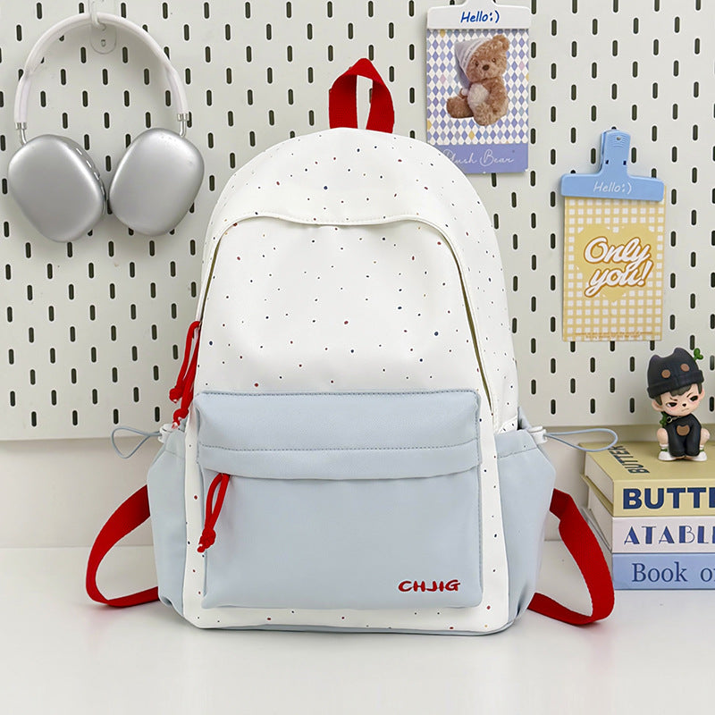 Stylish Casual Dot-Patterned Backpack Stornfield