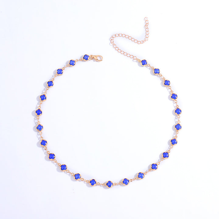 Floral Charm Choker Necklace Stornfield 1788164322