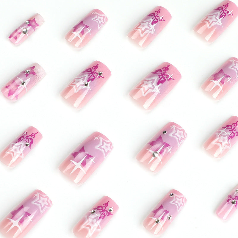Artistic acrylic nails with modern glitter accents Stornfield
