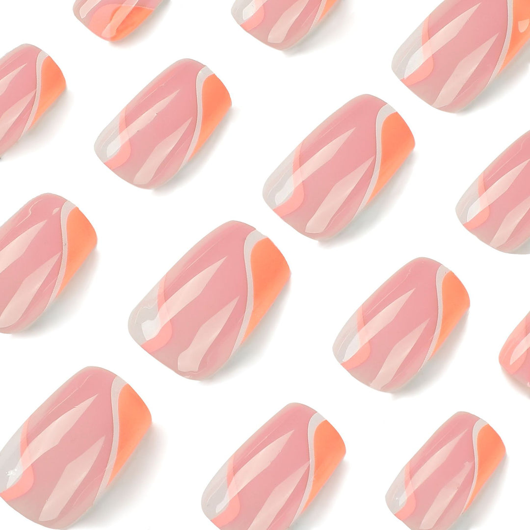 Elegant artificial nail extensions with modern gradient Stornfield