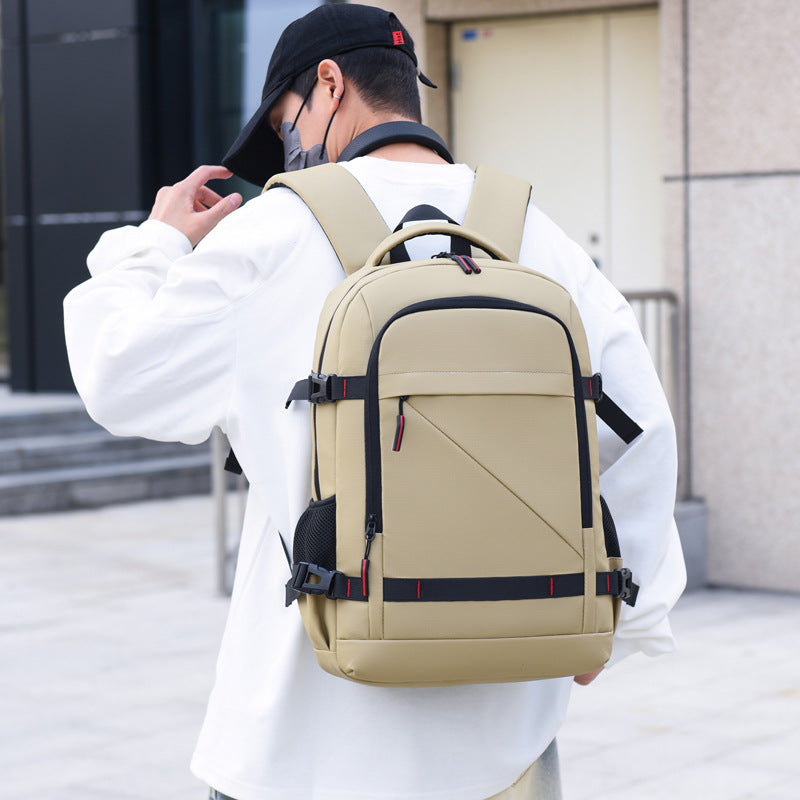 Backpack with ergonomic carrying system and multifunctional compartments Stornfield
