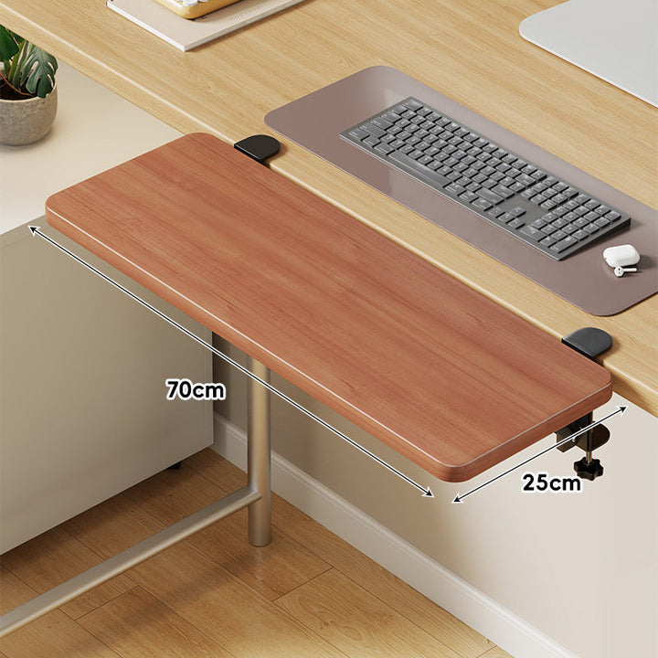Extra-Wide Low-Profile Under-Desk Slide-Out Keyboard and Mouse Platform