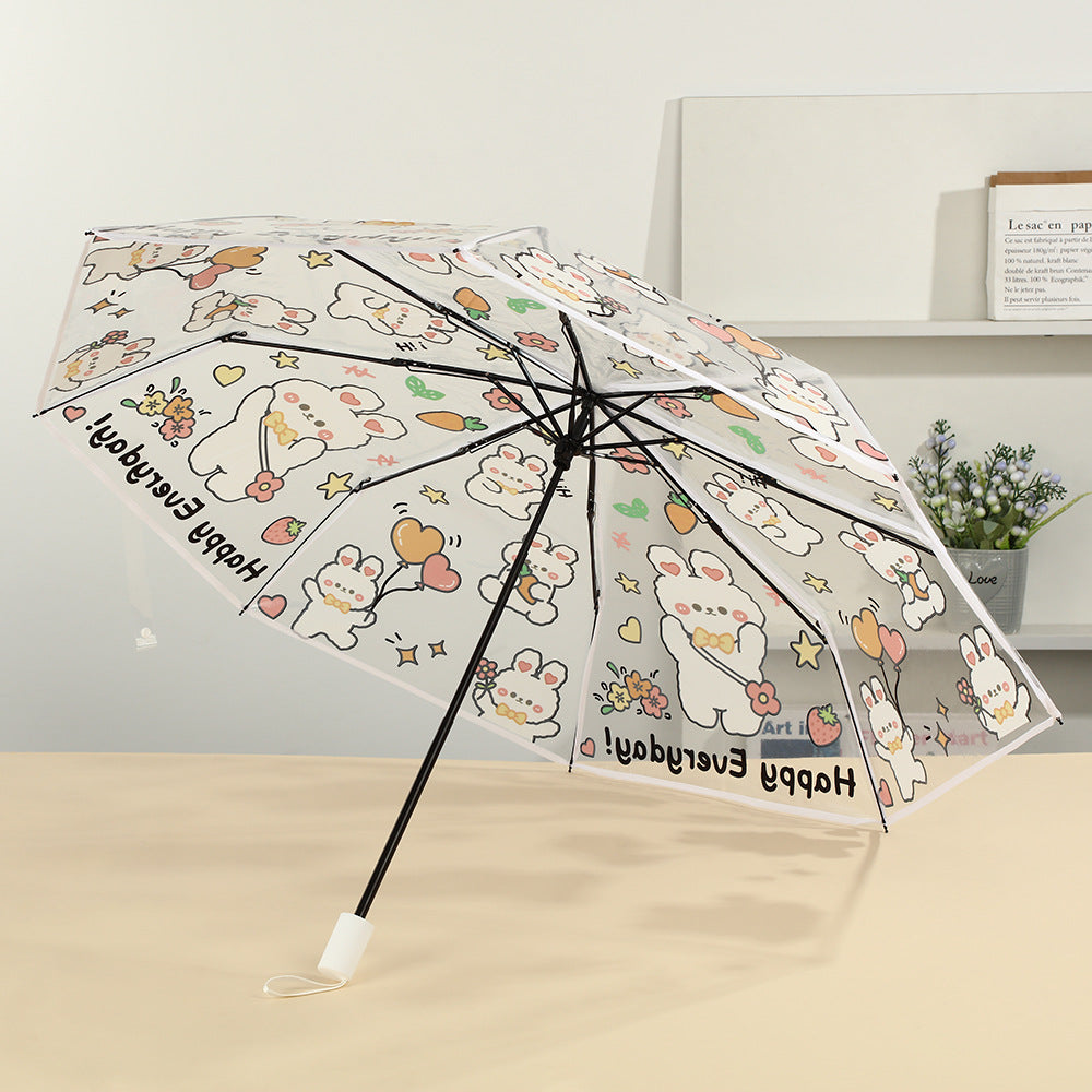 Women folding umbrella with cute animal design Stornfield