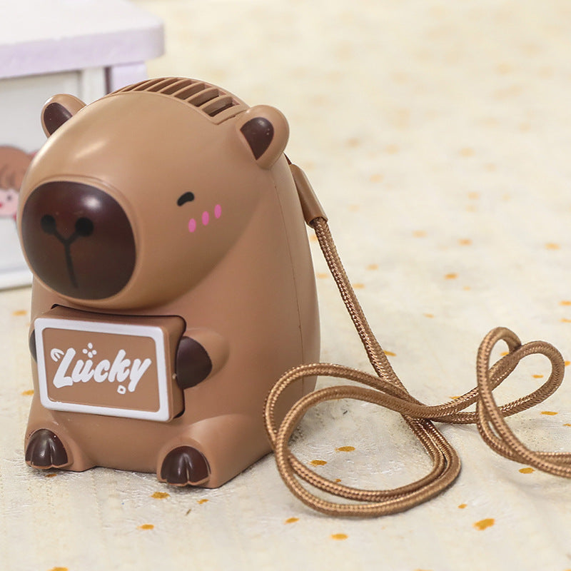 Ladies handheld fan in cute animal design Stornfield