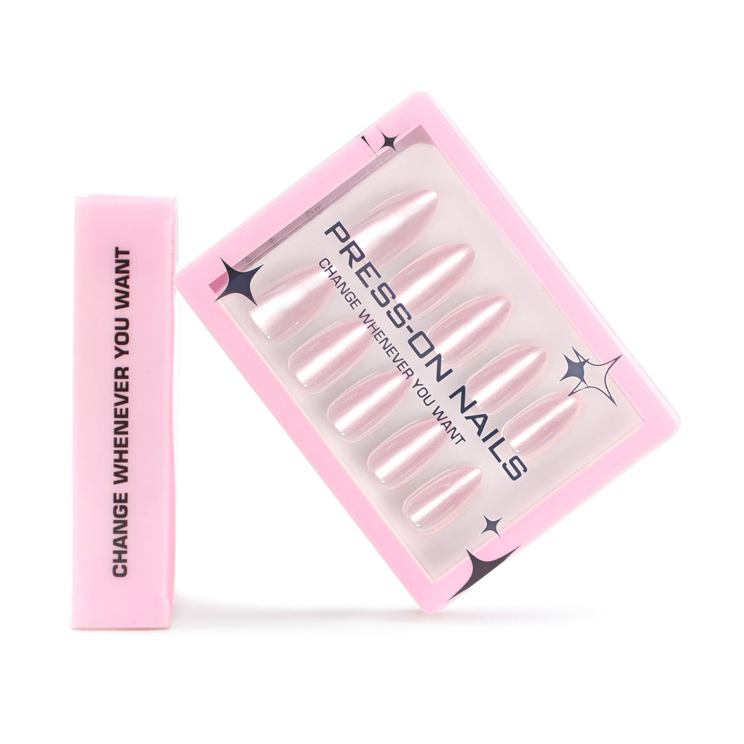 Artificial Press-On Nails with Elegant Tip Accent Stornfield
